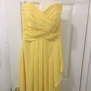 Short cute yellow dress